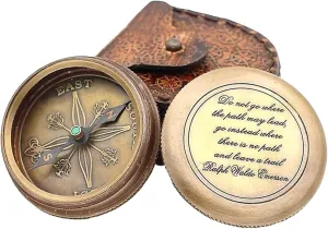 Nautical Vintage Directional Compass Gift to Daughter by Dad Engraved Brass Compass, Handmade Compass for Camping, Travelling, Hiking, Gifting Compass by DOLLOND LONDON1920