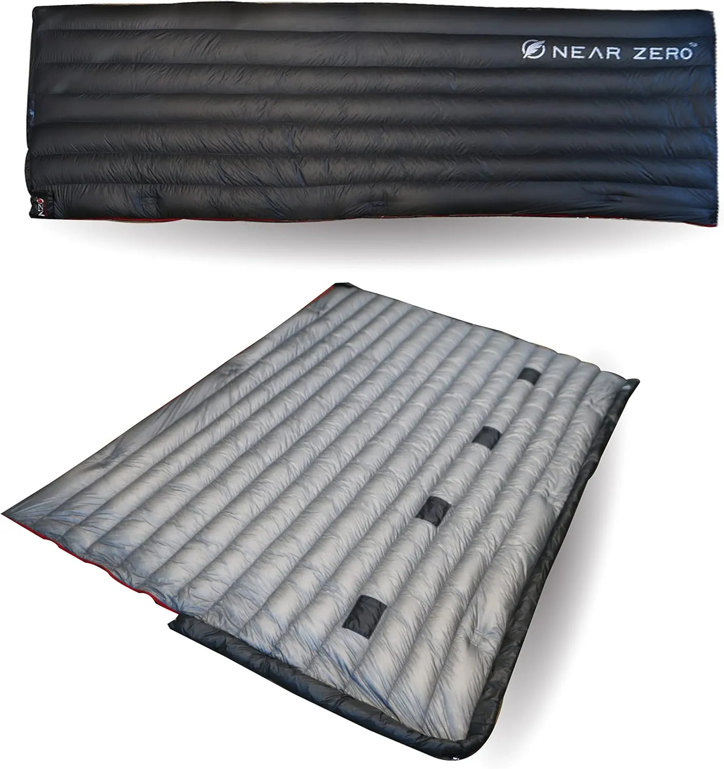 Near Zero Quilt ONE - Ultralight Down Sleeping Bag – 1 lb, 4-in-1 Design: Quilt, Blanket, Underquilt or Double Sleeping Bag – Compact for Backpacking & Camping