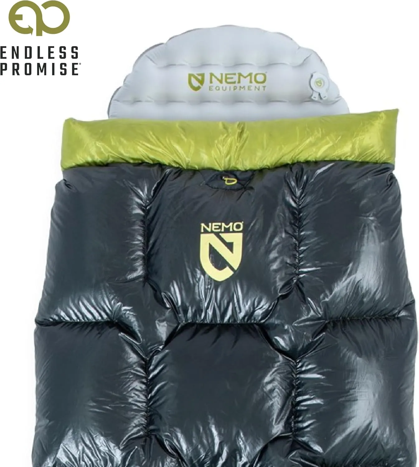 NEMO Equipment Pulse Endless Promise Ultralight Backpacking Quilt - Birch Bud/Goodnight Gray - Regular