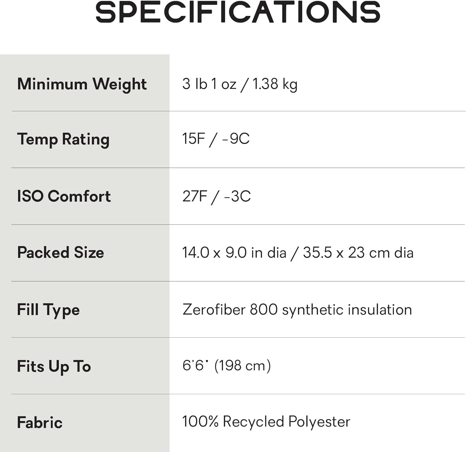 NEMO Equipment Soul Genderless Endless Promise Synthetic Mummy Sleeping Bag