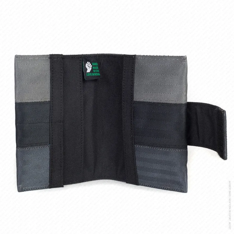 New York Passport Jacket in Asphalt and Black Seat Belt
