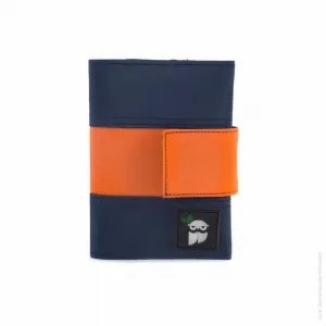 New York Passport Jacket in Dark Blue and Orange