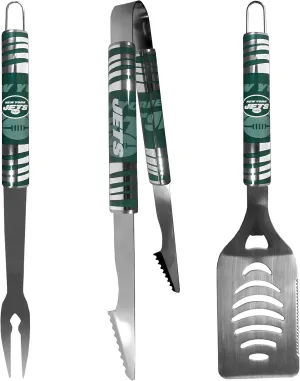 NFL Siskiyou Sports Fan Shop New York Jets Tailgater BBQ Set 3 piece Team Color