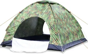 NIEH Automatic Pop-Up Camping Tent,3-4 Person Dome Tent,Rain and Sun Protection,Ventilation and Protection,Super Tough Fiber Support Pole,Large Family Tent for Family Outdoor Camping,Camouflage