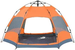 NIEH Camping Tent,Camping Waterproof Hiking Sun Shelter,Outdoor Double Layer Tent Easy Set Up 3-4 People Blue 95x53inch