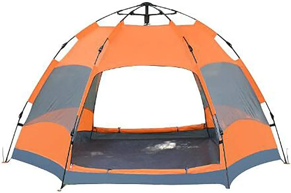 NIEH Camping Tent,Camping Waterproof Hiking Sun Shelter,Outdoor Double Layer Tent Easy Set Up 3-4 People Blue 95x53inch