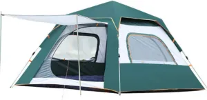 NIEH Double Layer Portable Outdoor Lightweight Tent for 5-6 Persons, Pop Up Tent Waterproof Sun Shade Anti UV for Beach/Hiking/Backpacking/Fishing Instant 4 Season Sun Shelter
