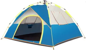 NIEH Tent 2/3-4 Person Waterproof Windproof Camping Hiking Tent Portable Anti-UV Tent Outdoor Automatic Tents Family Speed by Tent Outdoor