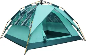 NIEH Tent 3-4 Person Camping Tent Automatic Waterproof Breathable Double Layer Tents Outdoor Hiking Picnic Quick Opening Tent Outdoor