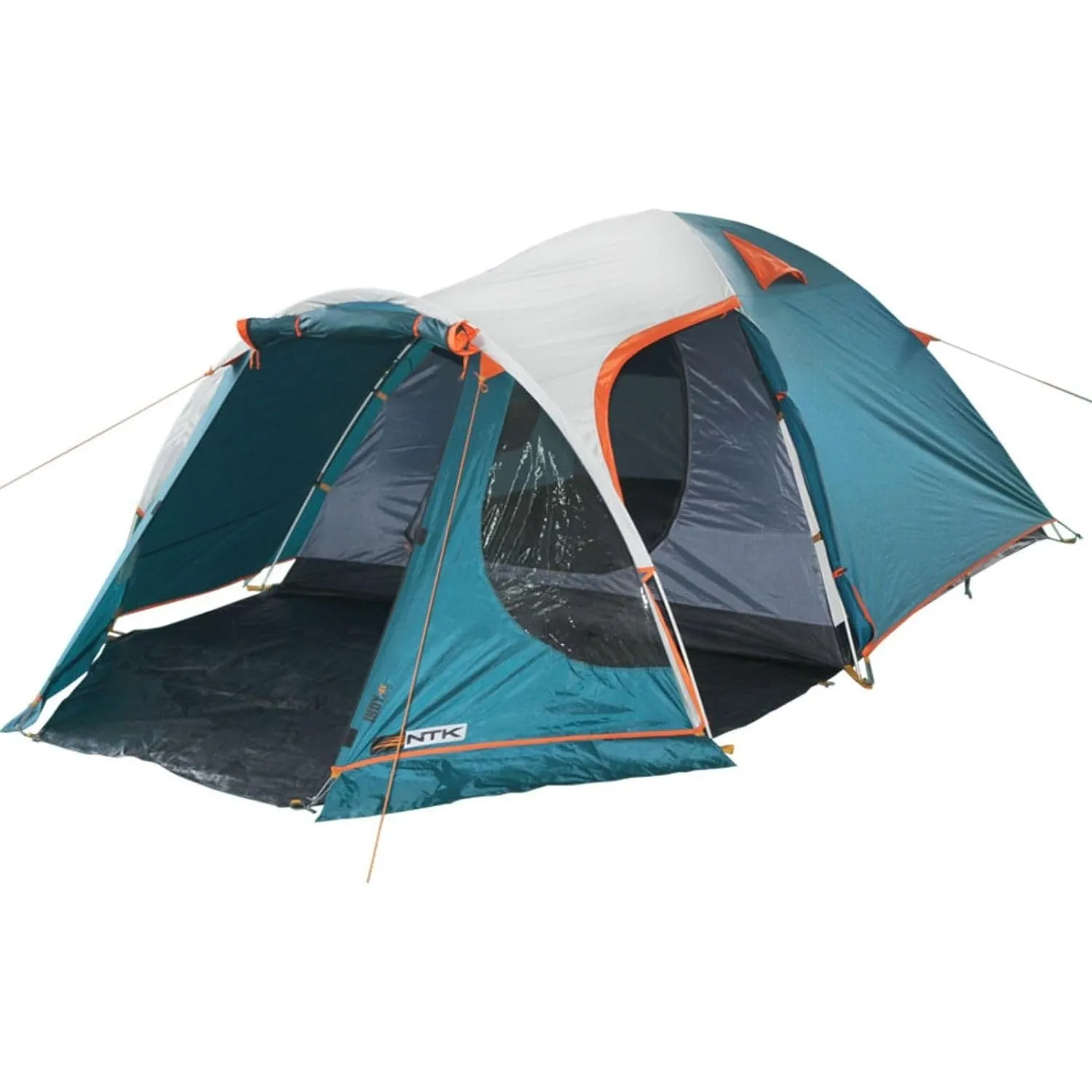 NTK Indy GT 4/6/8 Person Outdoor Tent for Camping | Camping Tent with Extended Front & Canopy| 100% Waterproof Dome & Breathable Mesh | 3 Season Tent | Easy Setup Tent
