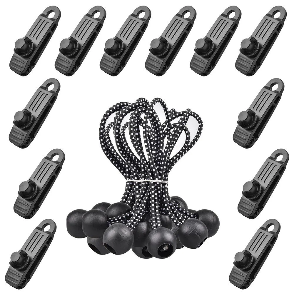 Nylon Tent Durable Clips High-value Tarp Live chat Canopy - Clamps, Windproof 10pc Camping