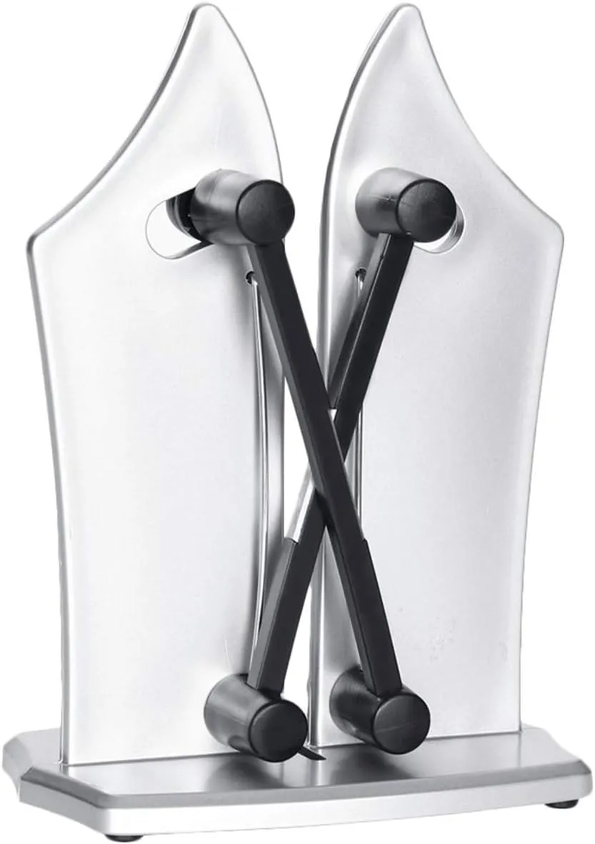 Official As Seen On TV Bavarian Edge Kitchen Knife Sharpener by BulbHead, Sharpens, Hones, & Polishes Serrated, Beveled, Standard Blades