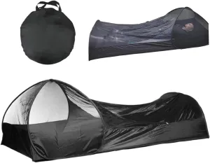 One Person Up Tent Bivy Tent, Foldable Single Person up Tent, Waterproof Moisture Proof Fine Mesh Tent, Portable Bug Net for Camping Outdoor 82.7x41.3x27.6