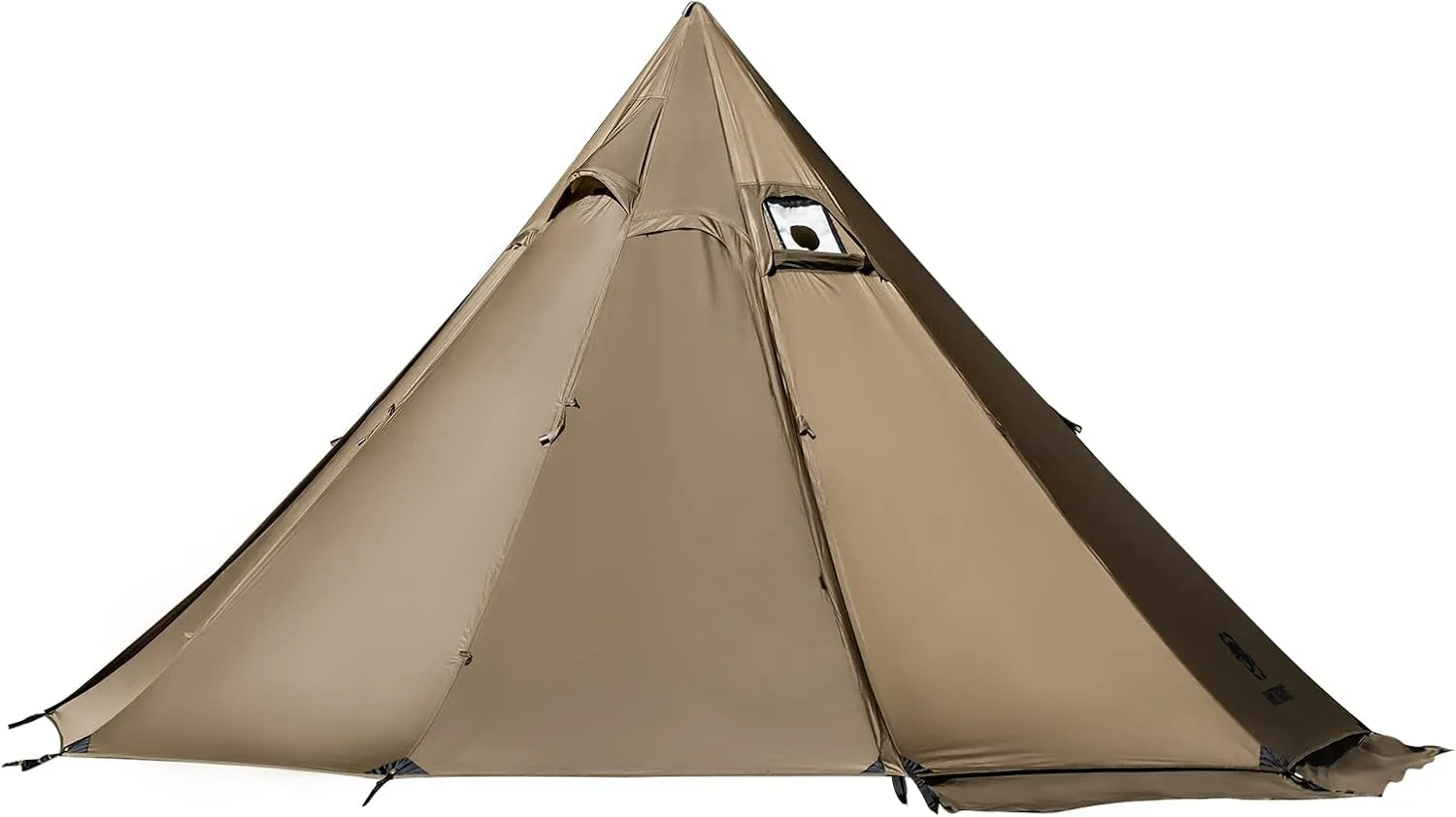 OneTigris Northgaze 2~4 Person Lightweight Hot Tent with Stove Jack,5.3lb, 4 Season Waterproof Lightweight Wind-Resistant for Camping Backpacking Hiking Hunting Fishing