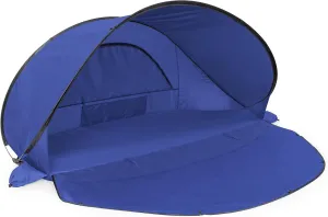 ONIVA - A Picnic Time brand - Manta Portable Beach Tent - Pop Up Tent - Beach Sun Shelter Pop Up, (Blue with Gray Accents)
