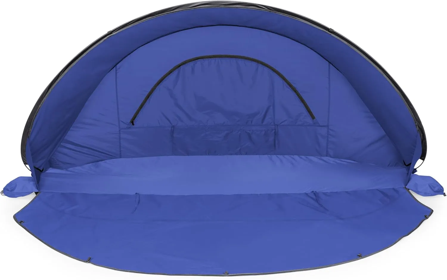 ONIVA - A Picnic Time brand - Manta Portable Beach Tent - Pop Up Tent - Beach Sun Shelter Pop Up, (Blue with Gray Accents)