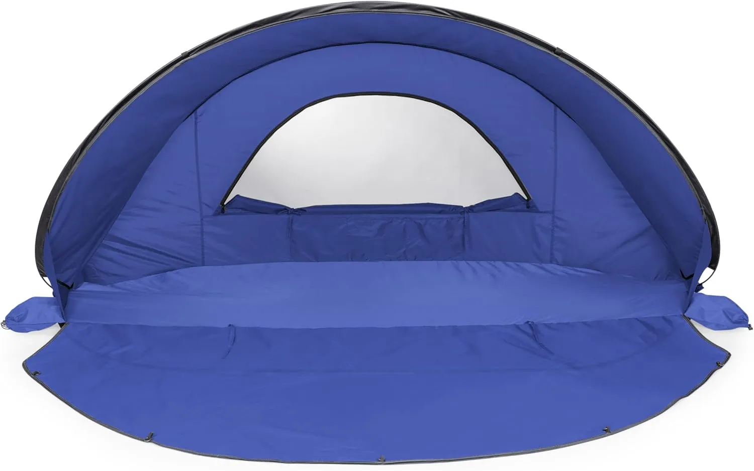 ONIVA - A Picnic Time brand - Manta Portable Beach Tent - Pop Up Tent - Beach Sun Shelter Pop Up, (Blue with Gray Accents)