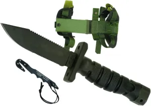 Ontario 1400 ASEK Survival Knife System (Black)