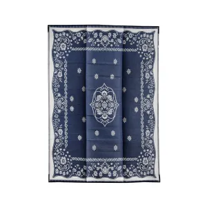 Oriental Blue & White Foldable Waterproof Sleeping Mat for Camping - 270x360 CM