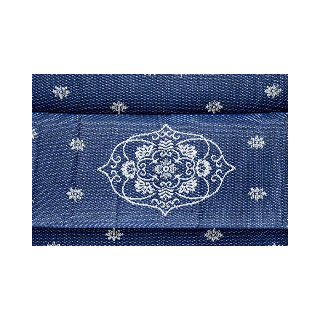Oriental Blue & White Foldable Waterproof Sleeping Mat for Camping - 270x360 CM