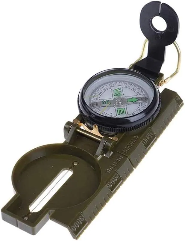 Orienteering Compass,Multifunctional Outdoor Camping Climbing Compass, for Outdoor Navigation Orienteering and Survival Camping Boating Trekking Navigation Tool,Best Survival Gifts