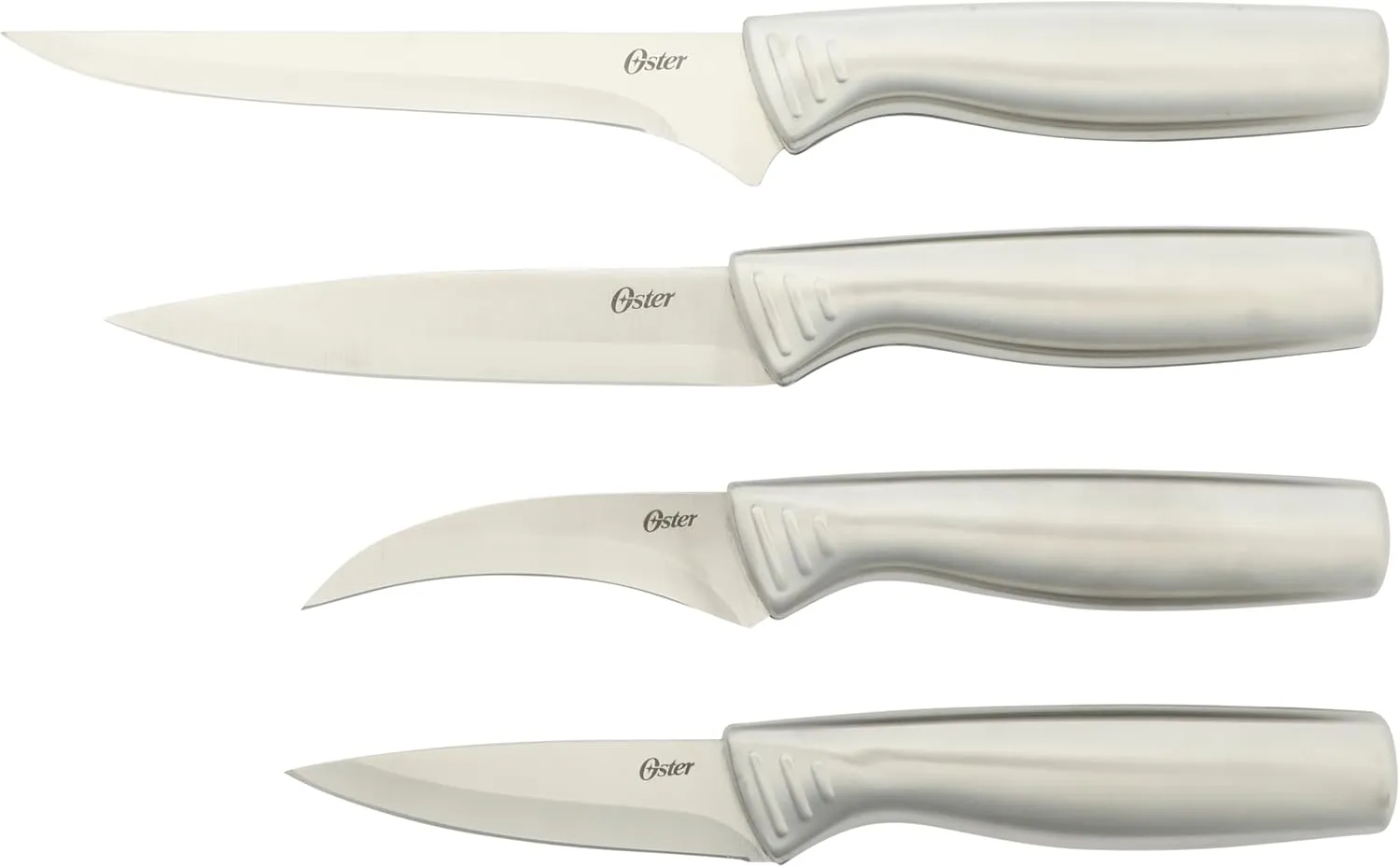 Oster Eckert 15 Piece High Carbon Stainless Steel Knife Block Set W/Wood Block - Cuchillos Para Cocina