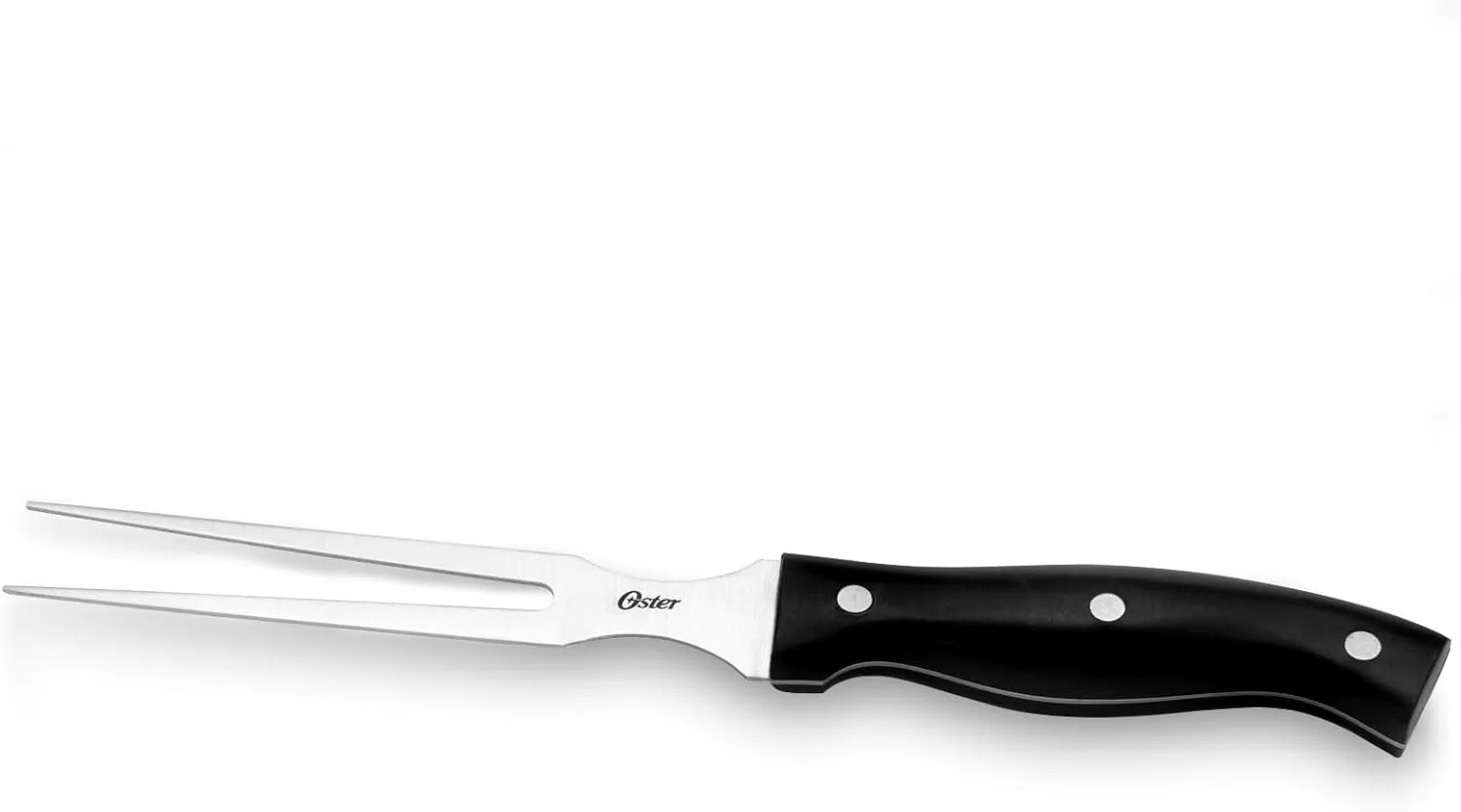 Oster Winsted 22-Piece Stainless Steel Cutlery Wood Block Set, Black