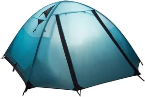 Outdoor Backpack Tent 3-Season Winter Tent 4 Persons Double Layer Camping Tent Backpacking Tent for Camping Hiking Travel Climbing Night Cat Camping Tent