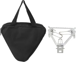 Outdoor Camping Accessory, Foldable Gas Stove Pot Rack and Fuel Grill Tripod, Triangle Stand Cook for Camping and Outdoor Cooking, Genericcbi7xen3t2