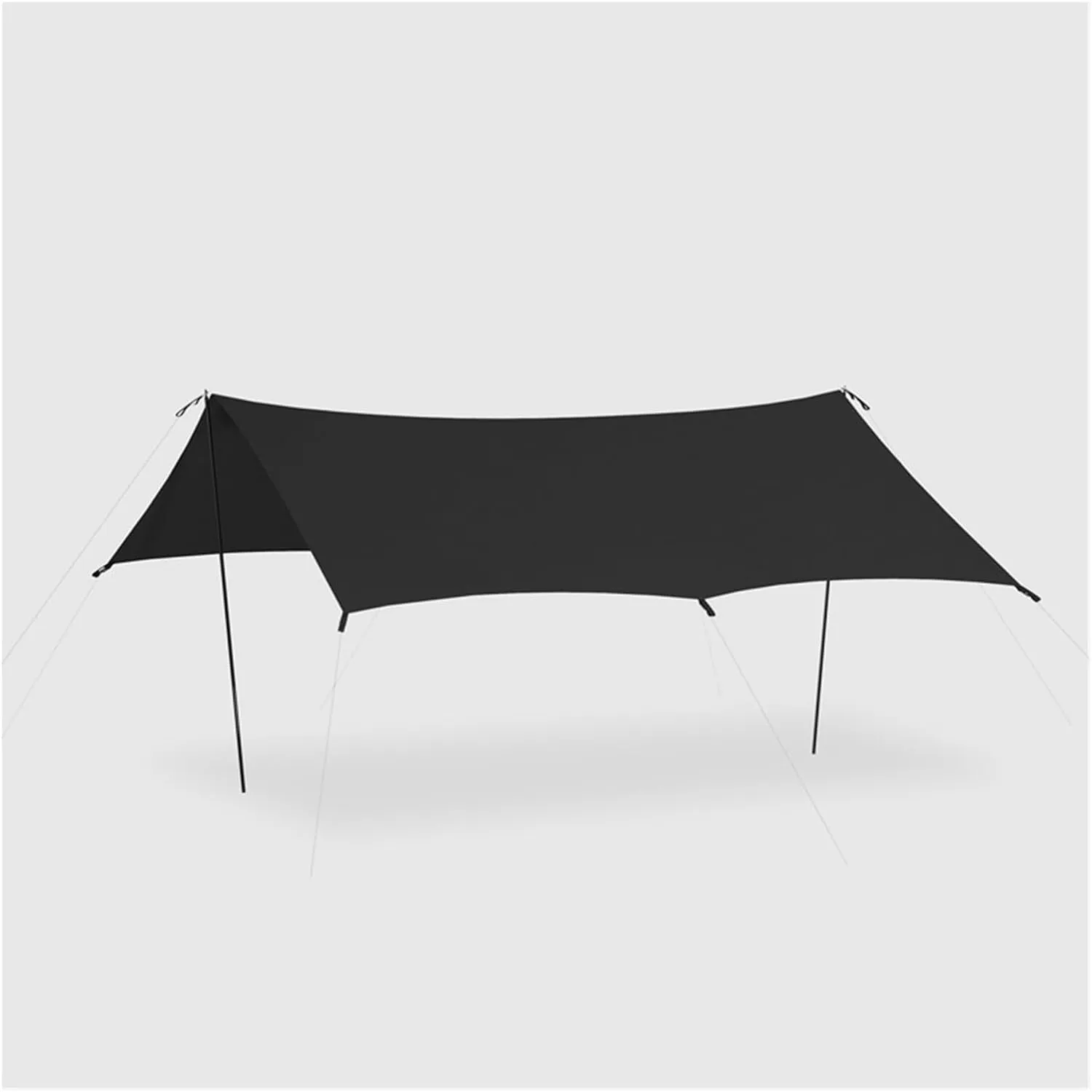 Outdoor Camping Awning, 40D Canopy for 2-10 People, Camping Sun Tarp, 4x4.5m for Outdoors, Picnic