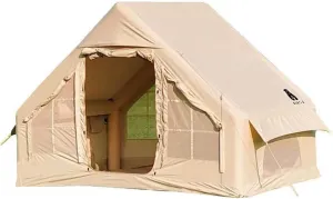 Outdoor Camping Inflatable Tent, Fully Automatic Oxford Cloth Rainproof Ridge Tent for Camping Without Building A Small House