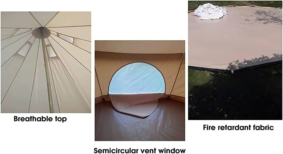 Outdoor Camping Tent Double Layer Oxford Cloth Self-Driving Tour Cabin Tent Easy Set Up Outdoor, Hiking Mountaineering Travel