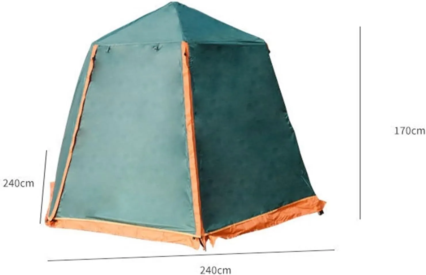 Outdoor Camping Tent Hexagonal Aluminum Pole Tent Beach Outdoor Beach Double Layer Tent