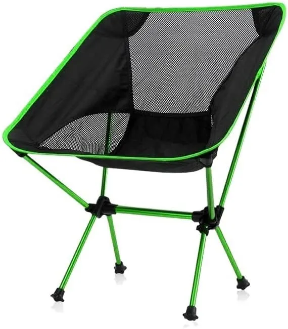 Outdoor Chair Folding Camping Chair Portable Camping Chair Outdoor Lightweight Aluminum Moon Chair Leisure Camping Fishing Chair Folding Stool Camping Chair Foldable Chair