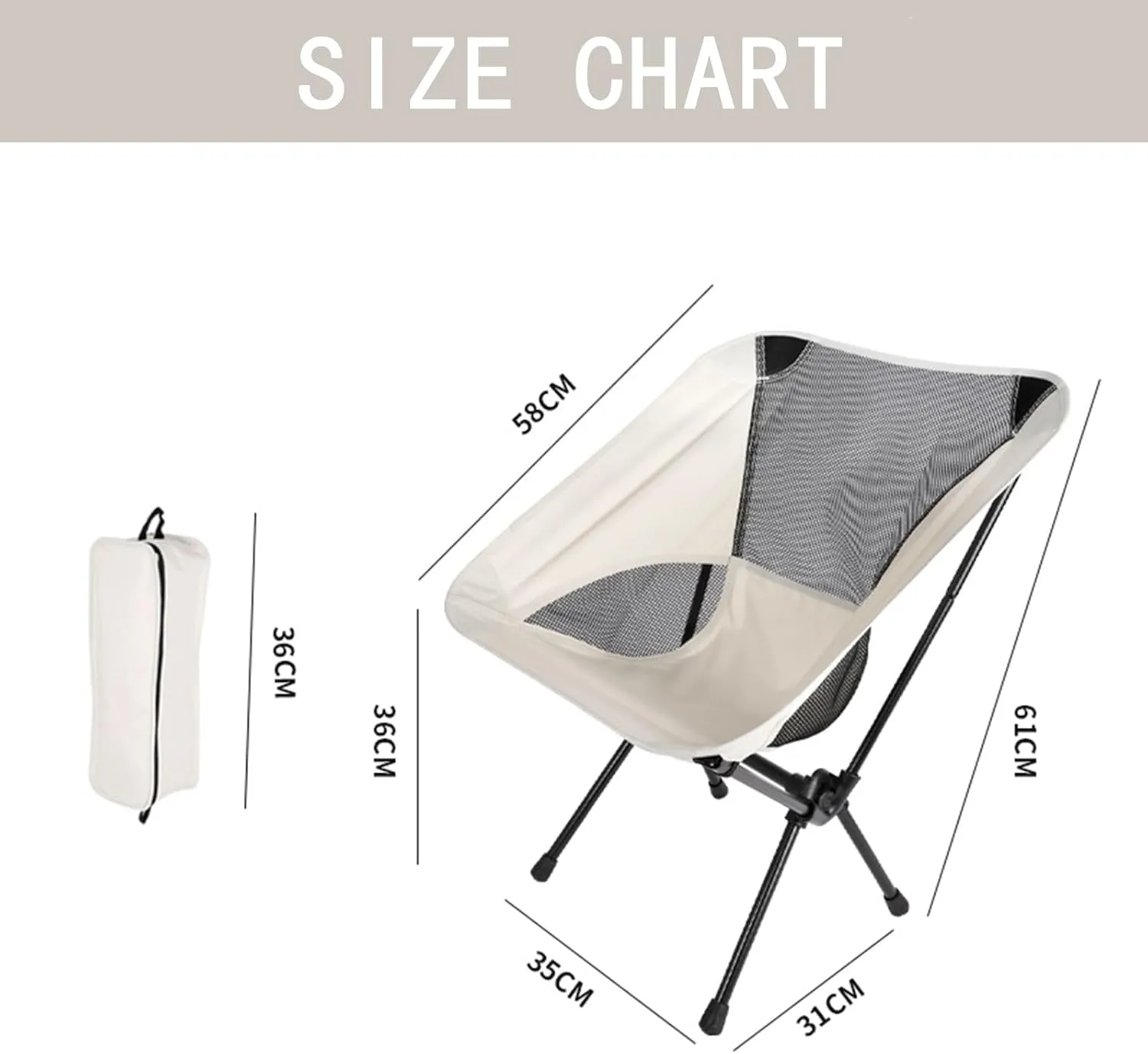 Outdoor Folding Chair Portable Moon Chair Fishing Stool Art Chair Breathable Mesh Backrest Chair Picnic Table and Chair Set