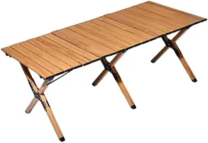 Outdoor Folding Table Desk Camp Table Ultralight Stable Roll up Camping Table with Carry Bag for Travel Balcony Garden Hiking Outdoor camping table Portable camping table Hiking camping table
