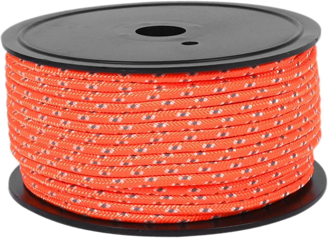 Outdoor Guy Lines Camping Tent Rope 4mm Thickness Tent Accessories Reflective Rope Tent Wind Rope for Activity Canoe Awning Kayak Climbing, Orange
