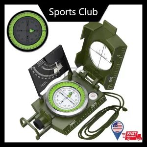 Outdoor Survival Gear Military Compass - Waterproof, Shockproof Digital Compass for Camping, Hiking, Geological Navigation