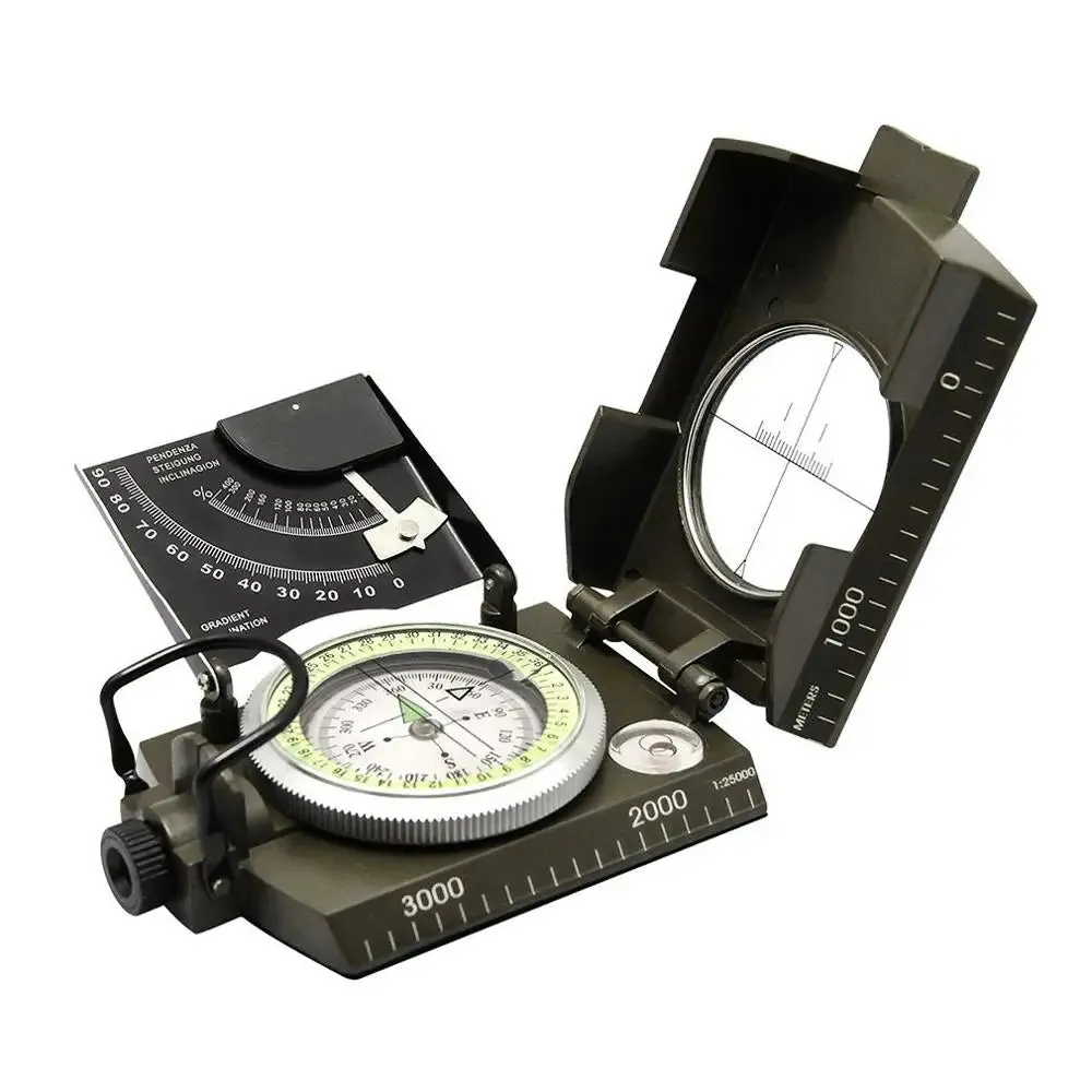 Outdoor Survival Gear Military Compass - Waterproof, Shockproof Digital Compass for Camping, Hiking, Geological Navigation