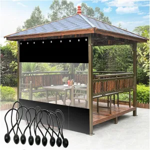 Outdoor Tarpaulin Curtains with Grommets, Heavy Duty Tarpaulin Waterproof Thick PVC Tarpaulin Sheet, 0.5mm Heavy Duty, Customizable (Color : Clear, Size : 3.28x2.62ft/1x0.8m)