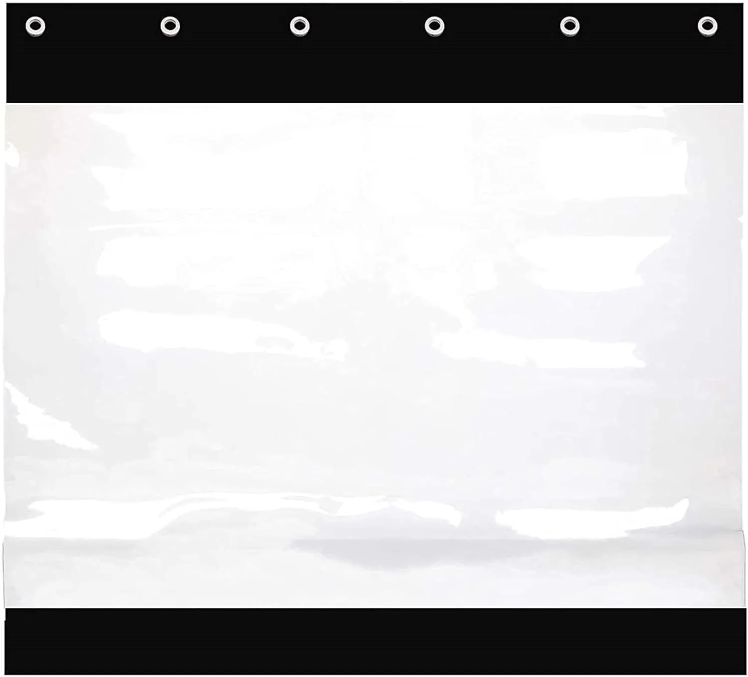 Outdoor Tarpaulin Curtains with Grommets, Heavy Duty Tarpaulin Waterproof Thick PVC Tarpaulin Sheet, 0.5mm Heavy Duty, Customizable (Color : Clear, Size : 3.28x2.62ft/1x0.8m)