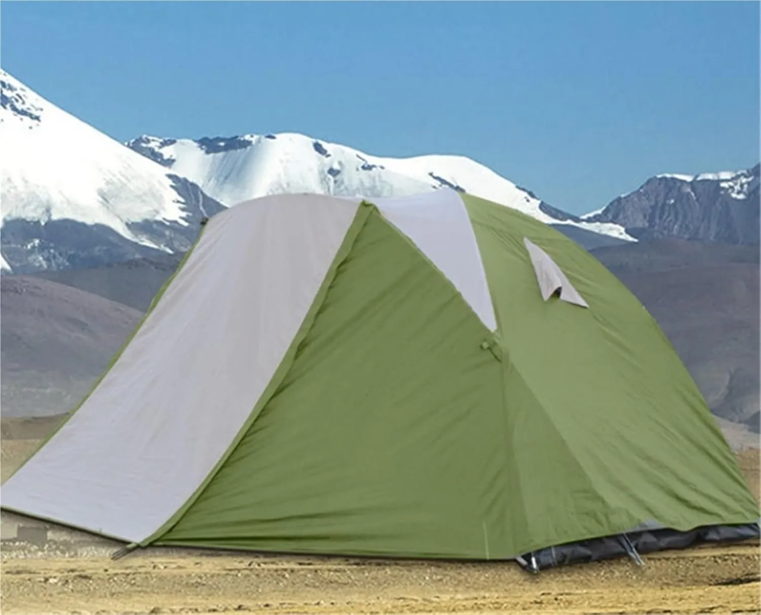 Outdoor Thickened Rainproof Double-Layer Tent Single Double Camping Quick-Set Tent