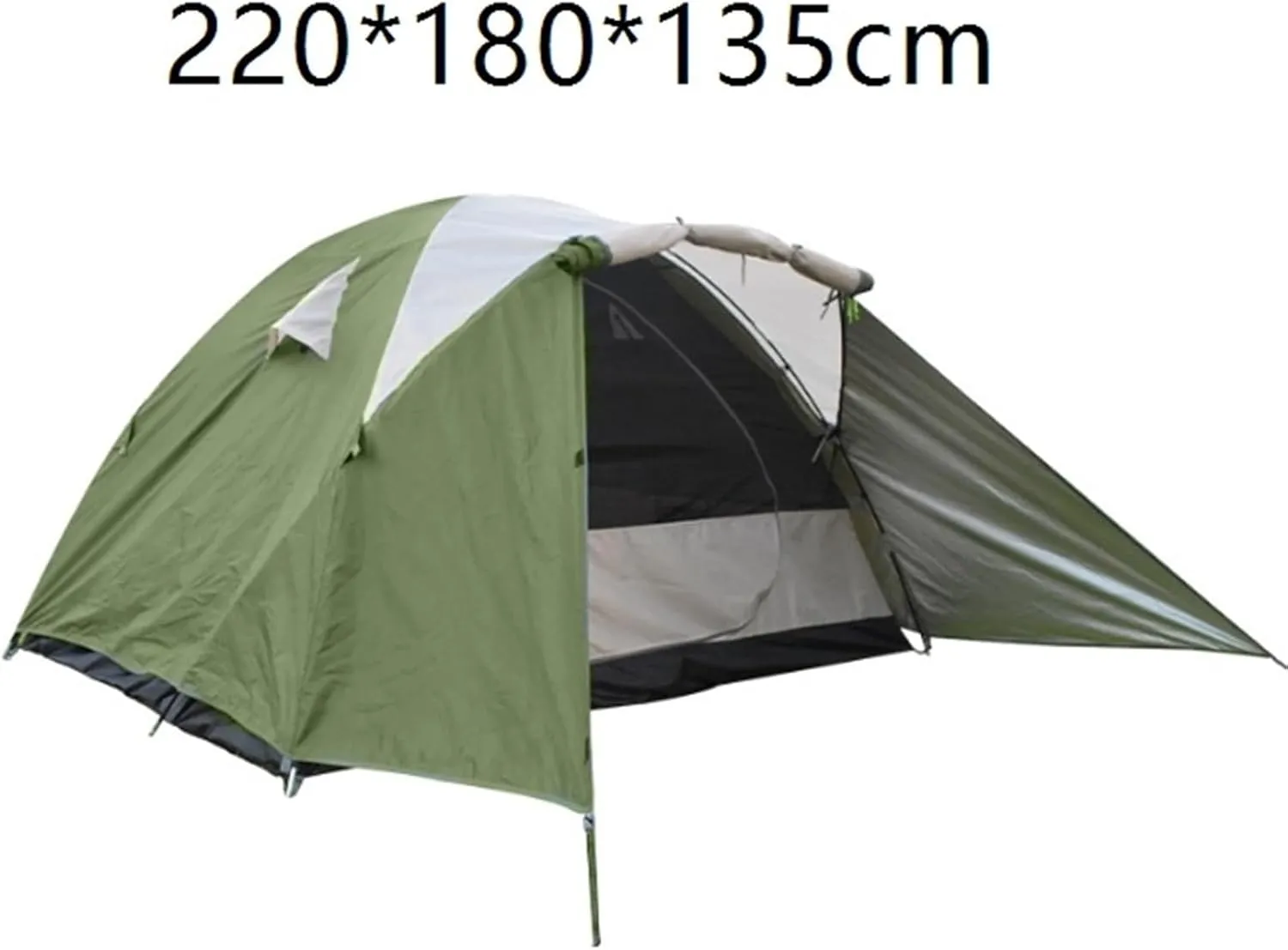 Outdoor Thickened Rainproof Double-Layer Tent Single Double Camping Quick-Set Tent