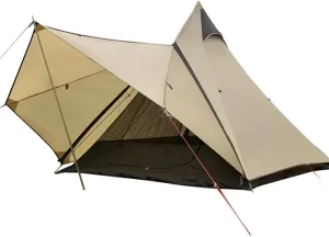 Outdoor Waterproof 4 Personen Yurt Bell Tent Family Teepee Tent Double Layers Indian Tipi Tent Suitable for Truck Camping Hiking Holidays