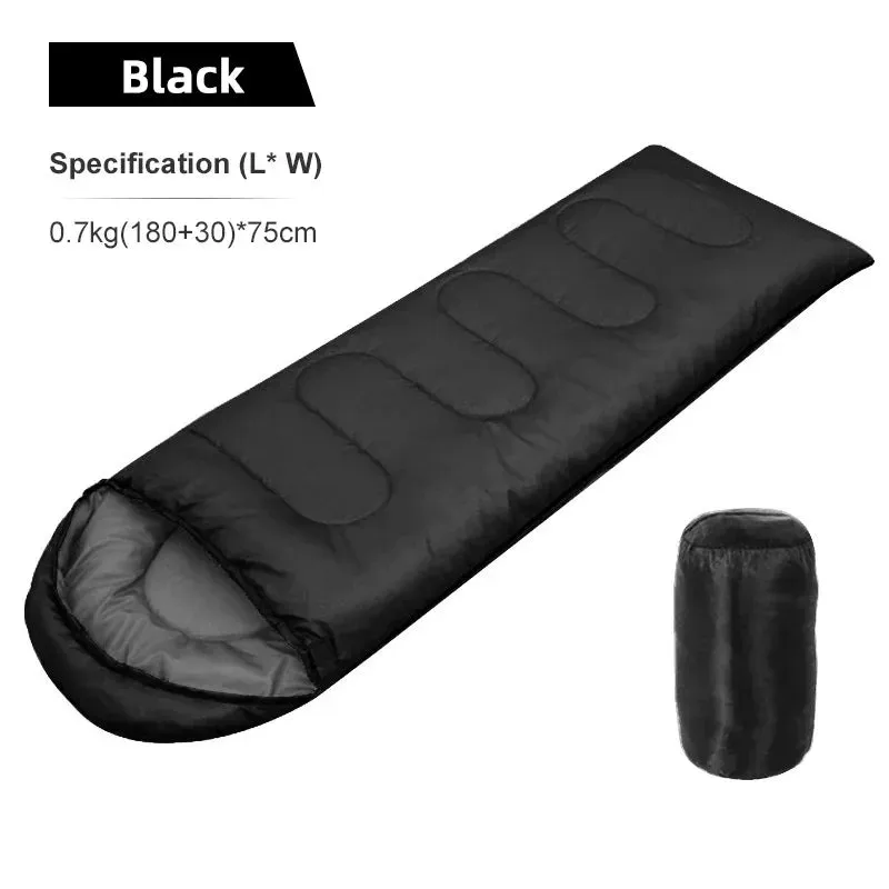 PACOONE Camping Sleeping Bag Lightweight 4 Season Warm Envelope Backpacking Outdoor Cotton Winter Sleeping Bag