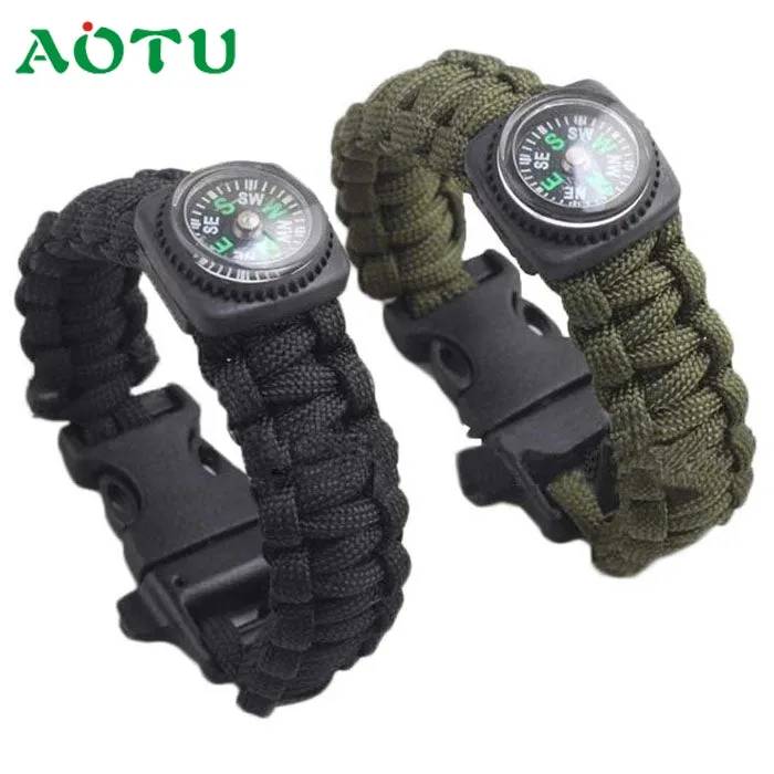 Parachute Cord Bracelet Compass