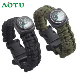 Parachute Cord Bracelet Compass