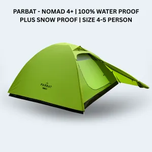 PARBAT - NOMAD 4  | 100% WATER PROOF PLUS SNOW PROOF | SIZE 4-5 PERSON