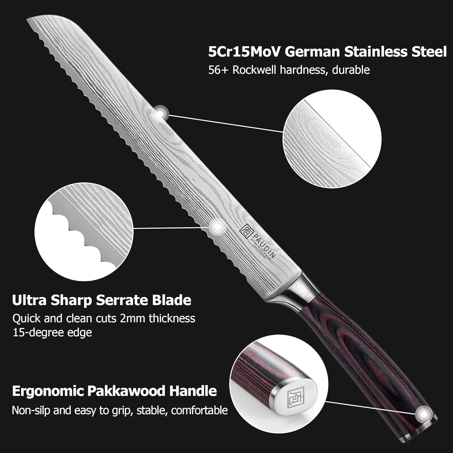 PAUDIN UNIVERSAL CLASSIC 10 inch Bread Knife