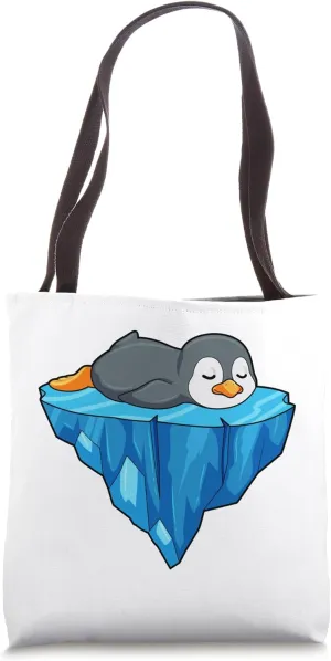 Penguin Sleeping Ice floe Tote Bag